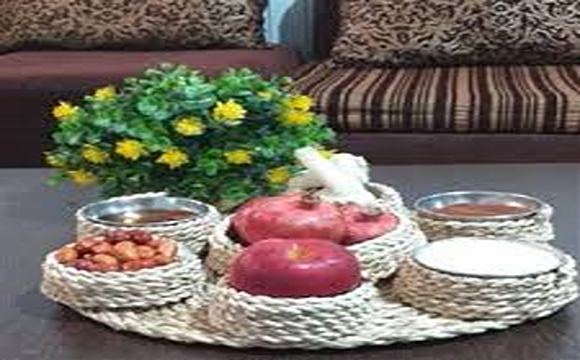 تصویر 3 از خرید و قیمت هفت سین با سبد حصیری + فروش عمده